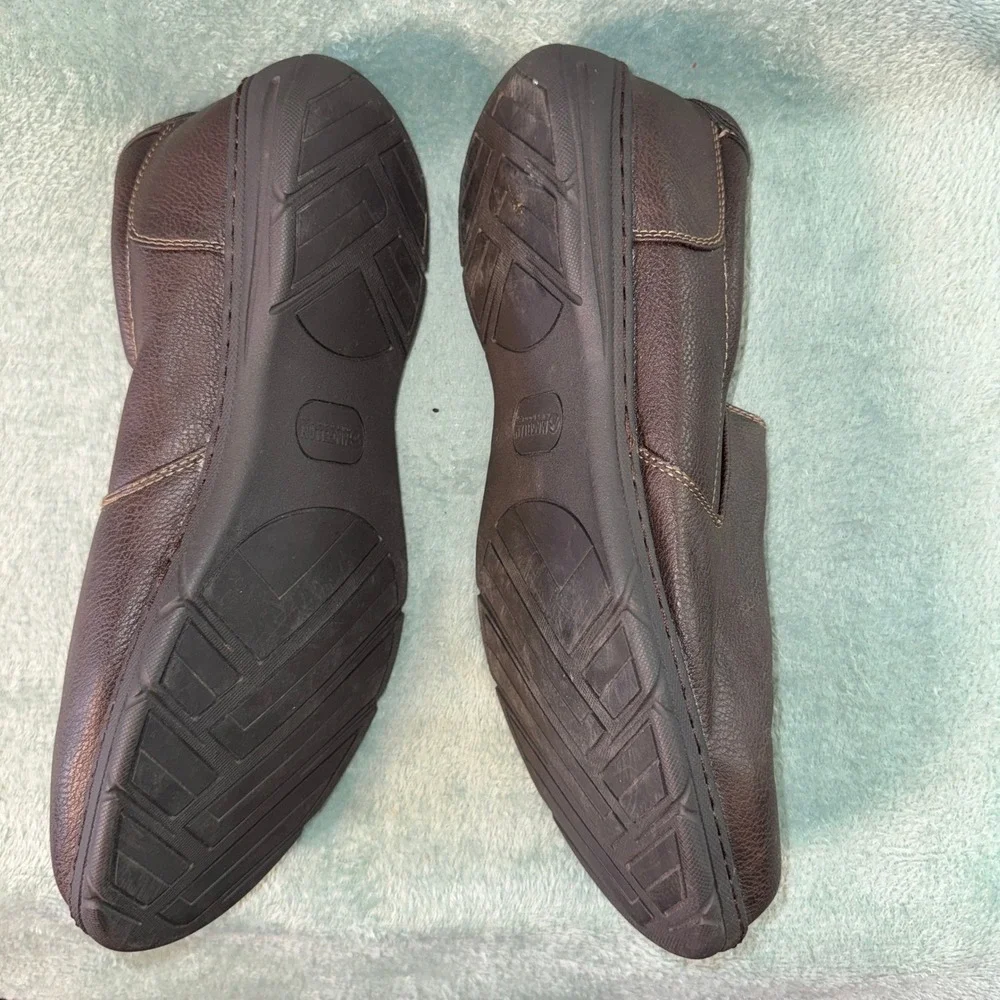 Magellan Mens FWMFMC2067 Slip On Shoes 13 Brown Faux Leather Comfort